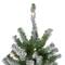 7ft Pre-Lit Flocked Alpine Artificial Christmas Tree, Clear Lights